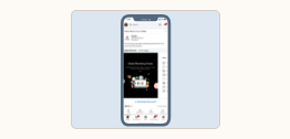 Image of smartphone document ads interface