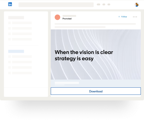 Illustration of a promoted post on LinkedIn.