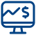 Icon of a rising line graph with a dollar sign